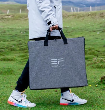 Painel Solar Portátil 110W Ecoflow • Portátil e leve