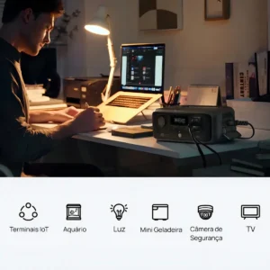 Ecoflow River 3 Estação De Energia Portátil de 245wh Gerador Nobreak (UPS 10ms) Tomada Br - 110v